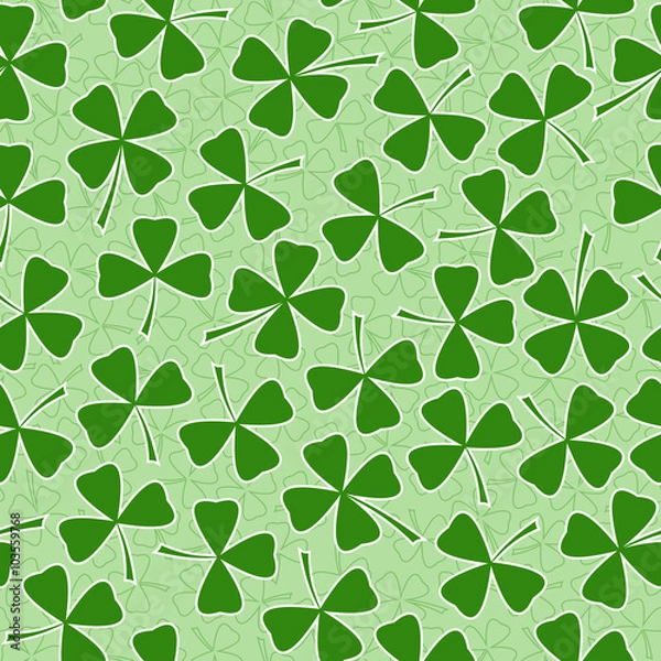 Fototapeta St Patrick day vector greeting card cover design