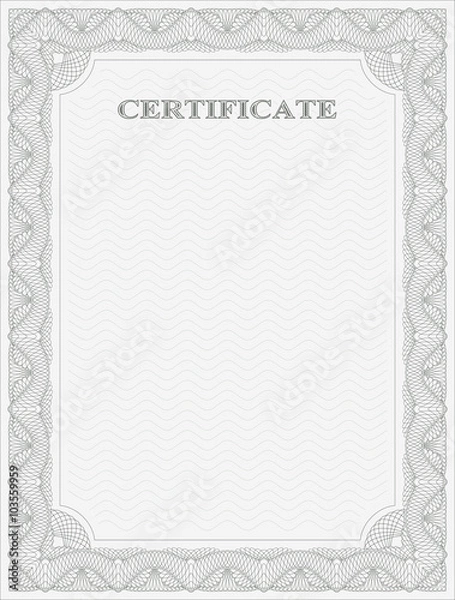 Fototapeta Vertical certificate template