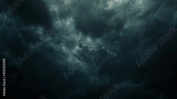 Fototapeta lightning dark cloud effect