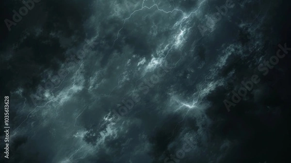 Fototapeta lightning dark cloud effect