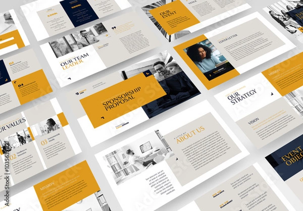 Fototapeta Sponsorship Proposal Presentation Template