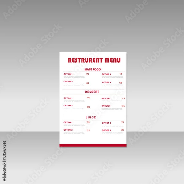 Obraz Best Menu Design