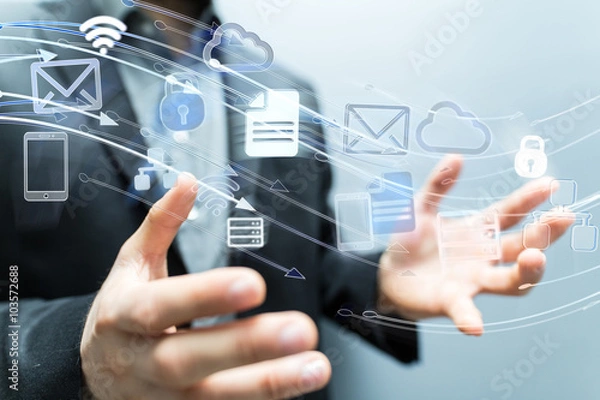 Obraz multimedia cloud