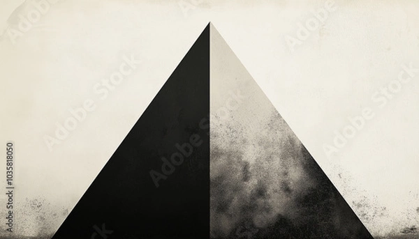 Fototapeta High-contrast grey to black gradient with fine grainy texture