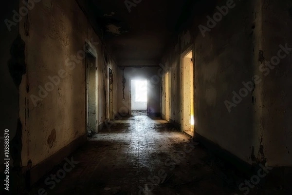 Fototapeta Abandoned house interior