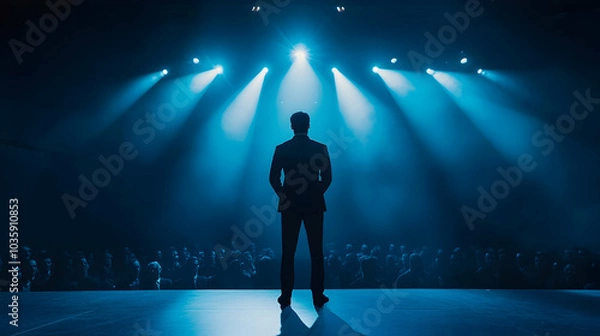 Fototapeta person on stage
