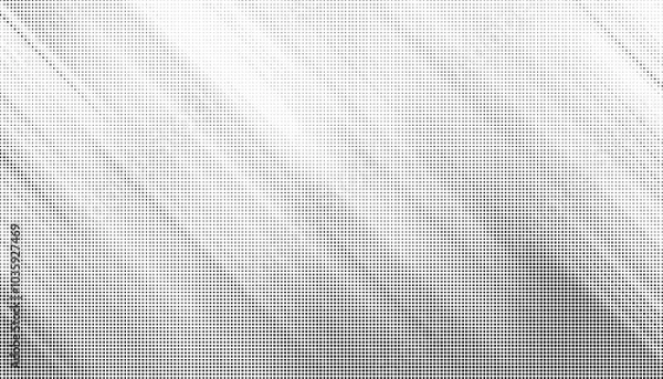 Fototapeta Halftone background vector, abstract backdrop design with two tone pattern and copy space for edit your content