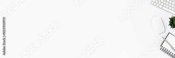 Obraz Modern office desktop with copy space