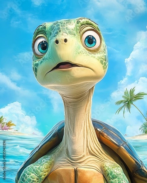 Fototapeta turtle,generated ai