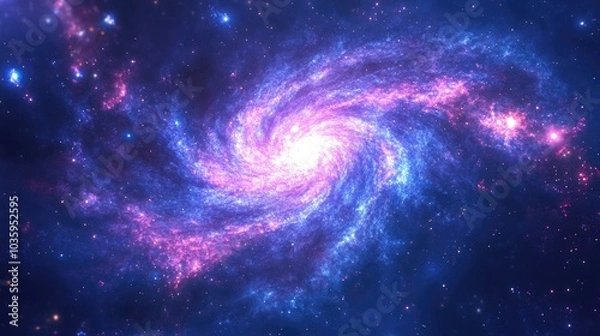 Fototapeta Galaxy 3D cartoon rendering of