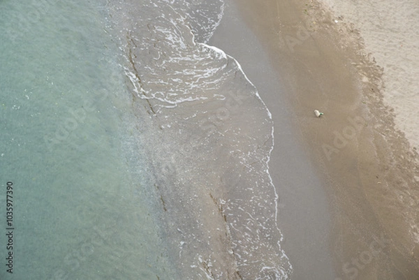 Obraz waves on the beach in Napoli
