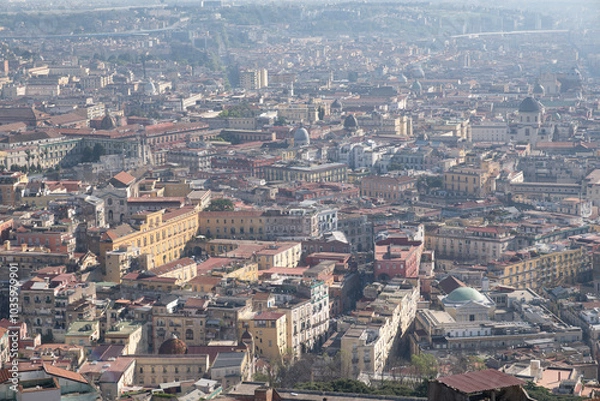 Obraz aerial view of the city of Naples
