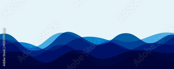 Obraz Ocean sea waves with ripples. 