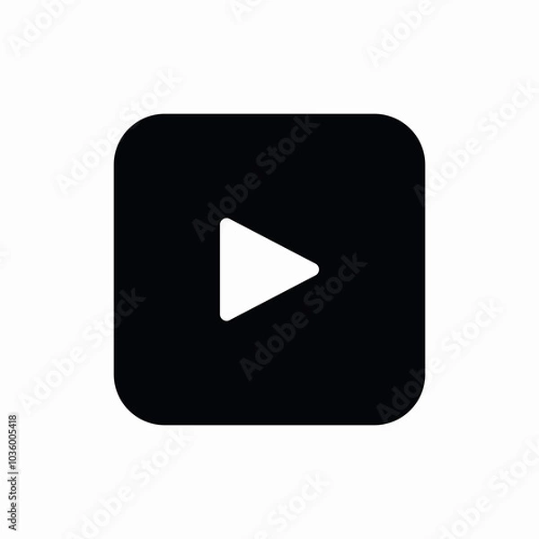 Obraz play button icon sign vector