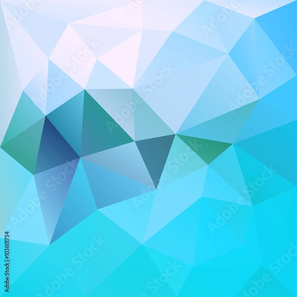 Fototapeta Polygonal mosaic abstract geometry background landscape.