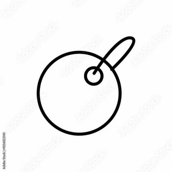 Fototapeta hang label icon sign vector