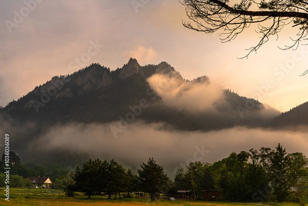Obraz Pieniny, Karpaty, Dunajec , jesień, góry, Trzy Korony