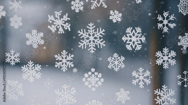 Obraz snowflake table light