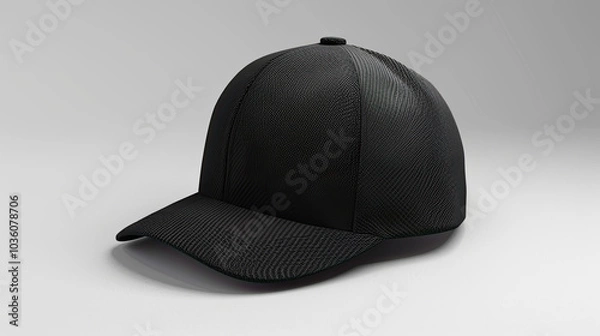 Fototapeta Snapback Mockup, high-end and customizable with realistic high-resolution rendering, ideal for branding, fashion design, and streetwear presentations, AI Generative