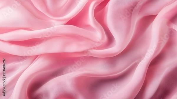 Fototapeta Pink Silk Fabric Texture