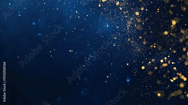 Fototapeta Minimal Diwali celebration banner with soft glowing diyas, vibrant rangoli, and warm festive lights illuminating, dark blue background