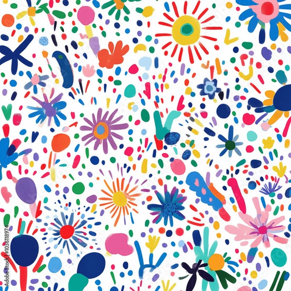 Obraz colorful Celebration Pattern Images illustrations