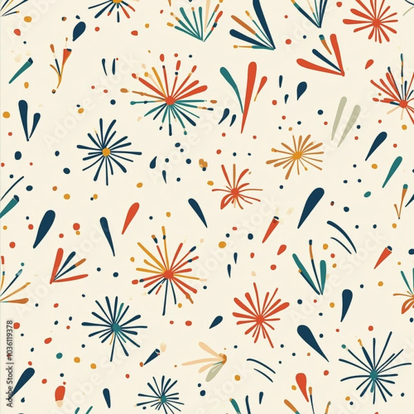 Obraz colorful Celebration Pattern Images illustrations