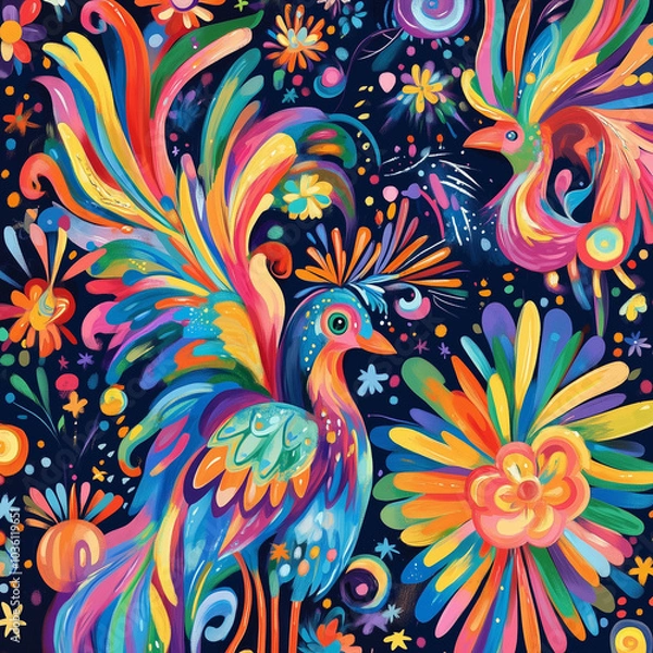 Obraz colorful Celebration Pattern Images illustrations