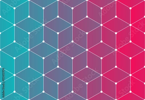 Obraz Modern Network Connections pattern