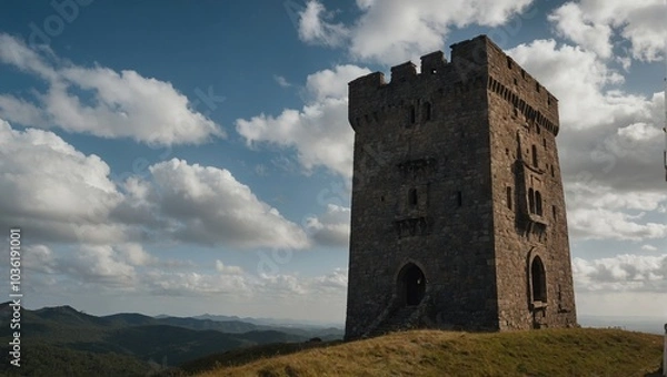 Obraz Enjoy a peaceful afternoon at the archer tower’s scenic surroundings