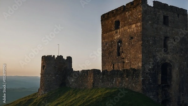 Fototapeta Every angle of the archer tower offers new beauty