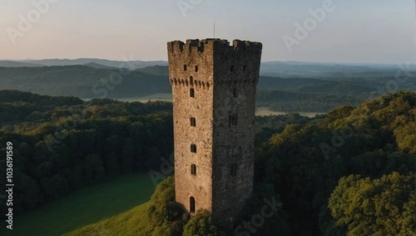 Fototapeta Explore the ancient secrets hidden within the majestic archer tower