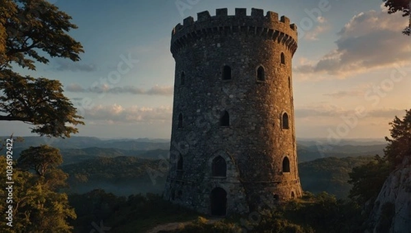 Fototapeta Explore the myths and legends surrounding the majestic archer tower