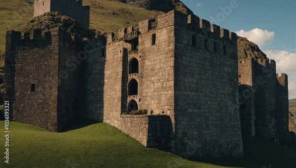 Fototapeta Families gather near the archer tower to create unforgettable memories that last forever
