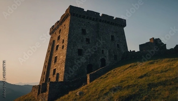 Fototapeta The archer tower captivates all who behold its majesty