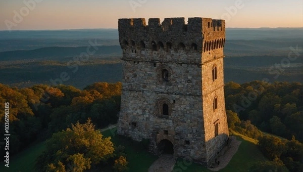 Obraz The archer tower captivates visitors with its stunning architectural beauty