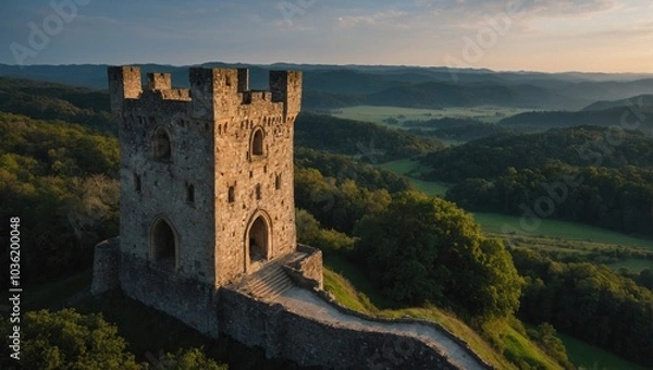 Fototapeta The archer tower captures the imagination of all who encounter its charm