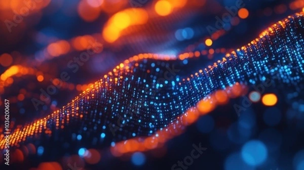 Fototapeta Abstract Digital Landscape