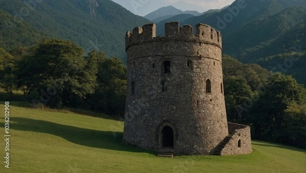 Fototapeta The archer tower features breathtaking views that inspire awe and wonder