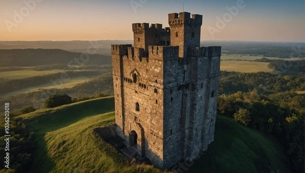 Fototapeta The archer tower features breathtaking views that inspire awe in every visitor