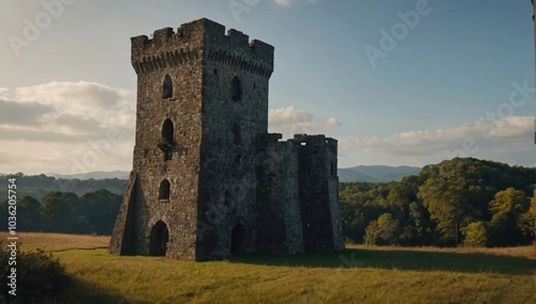 Obraz The archer tower features stunning trails for nature lovers to explore