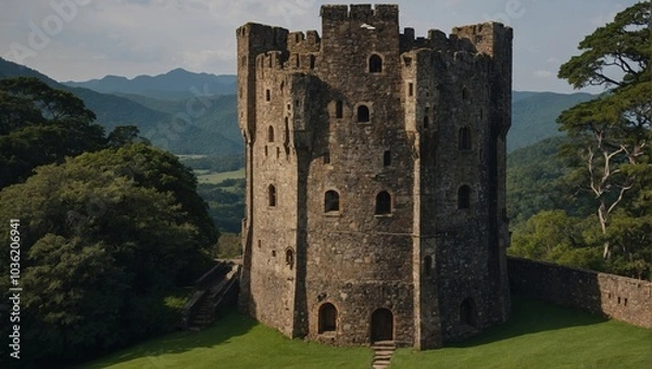 Fototapeta The archer tower has become a cherished part of the local community