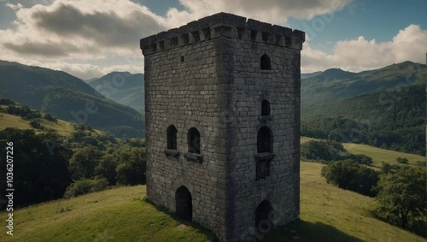 Fototapeta The archer tower has become a symbol of local unity