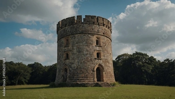 Fototapeta The archer tower has become an iconic symbol of the region's cultural heritage