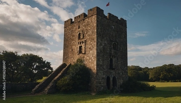 Fototapeta The archer tower has been a gathering place for years