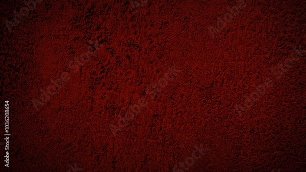 Fototapeta Dark red textured concrete surface with rich, deep tones, ideal for industrial, modern, and artistic backdrops, adding depth and intensity to creative projects