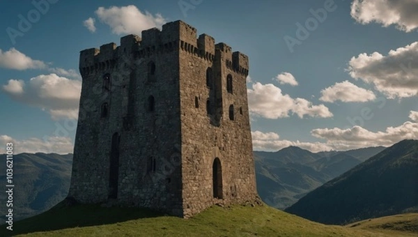 Obraz The archer tower inspires visitors with its rich history and stories