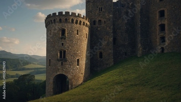 Fototapeta The archer tower invites artists to express their creativity freely