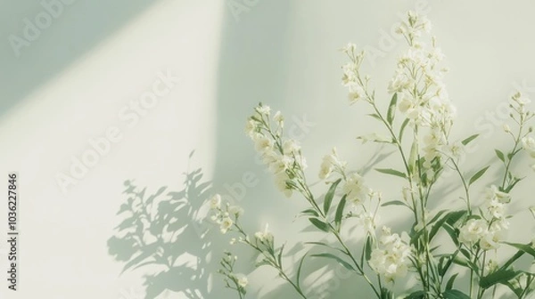 Obraz White Flowers in Sunlight