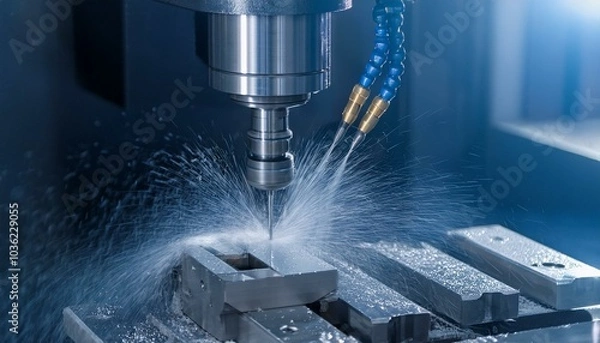 Obraz 금속 부품을 가공하는 장면